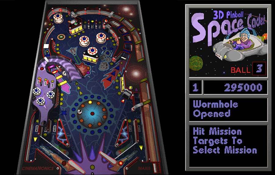 3D Pinball Space Cadet on Microsoft Plus! for Windows 95