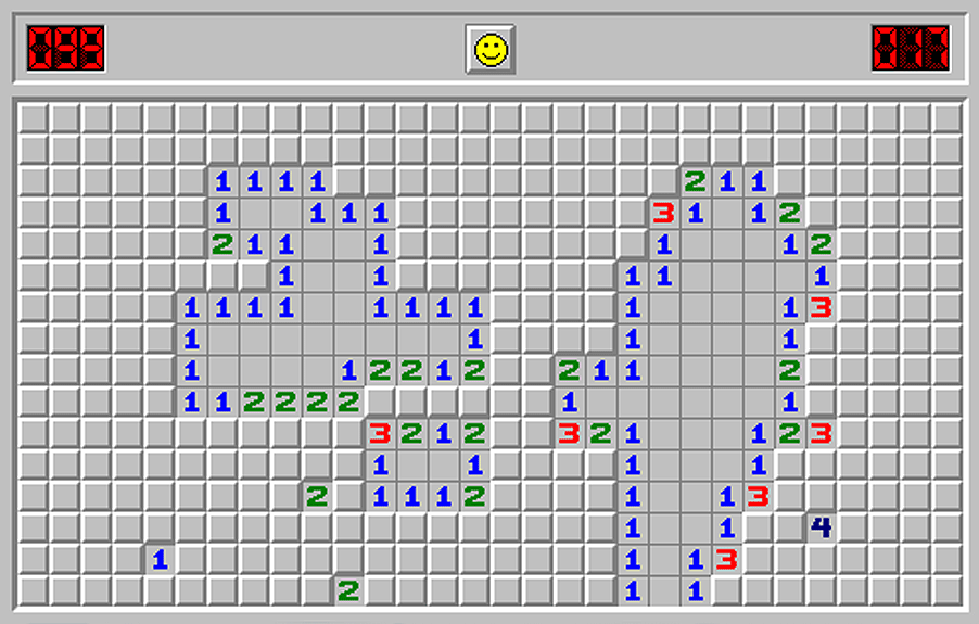 Minesweeper on Microsoft Entertainment Pack 1