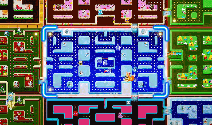 Screenshot of Namco's Pac-Man Mega Tunnel Battle