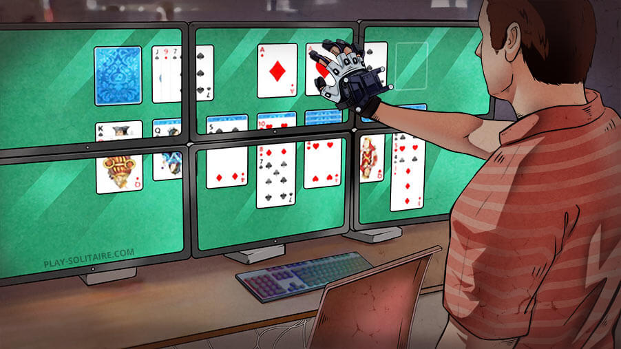 On HBO's Silicon Valley, Dinesh uses a VR glove to play Solitaire