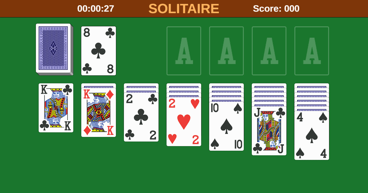 Play Solitaire For Free And Online In Full Screen